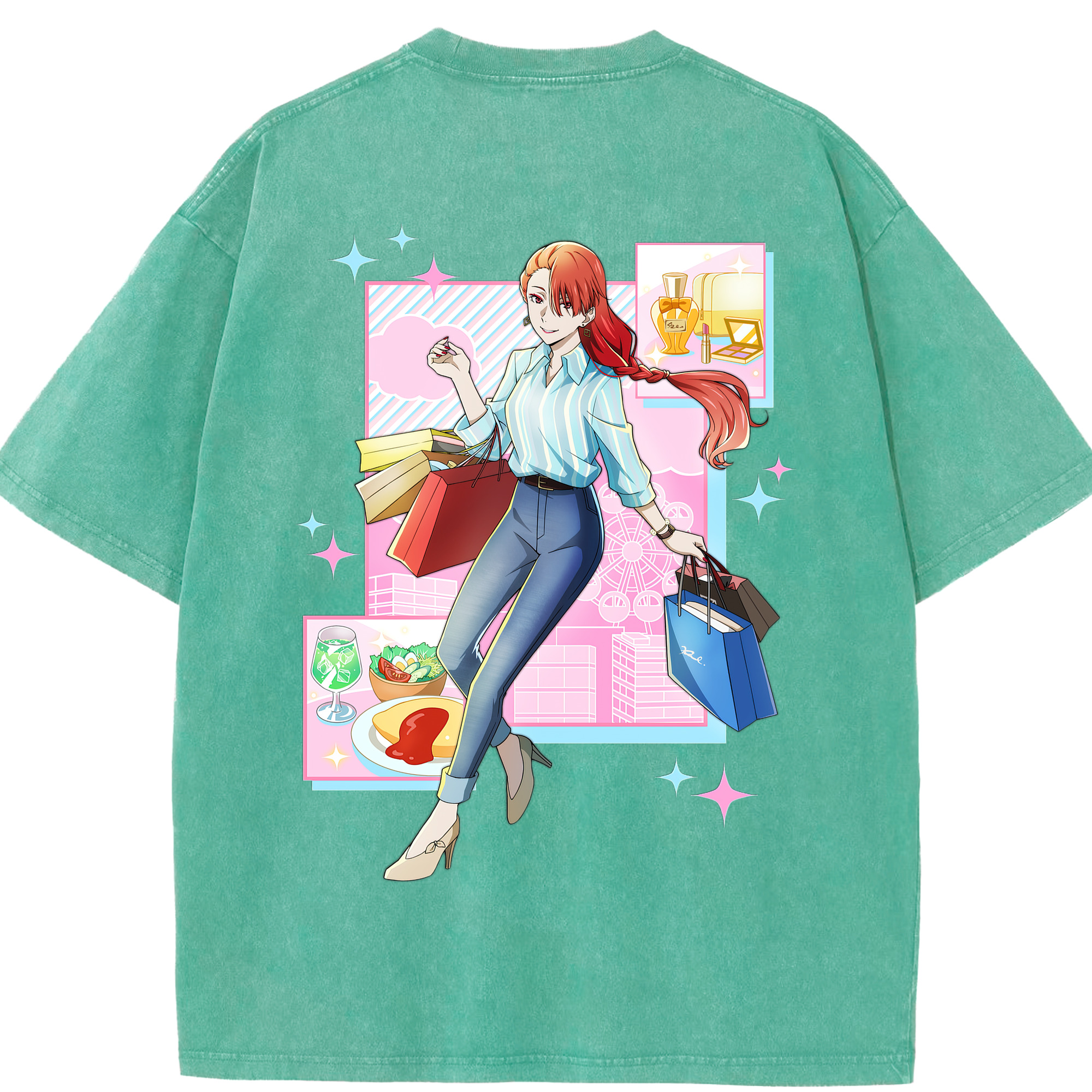 （画像用） 文豪ストレイドッグス Bungo Stray Dogs 綿100% ヴィンテージ風 半袖Tシャツ（背面プリント）